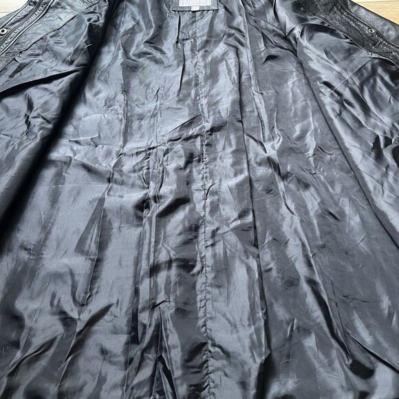 Jessica London Women's Plus Size A-Line Zip Front Leather Jacket - Size 20 - Picture 12 of 16